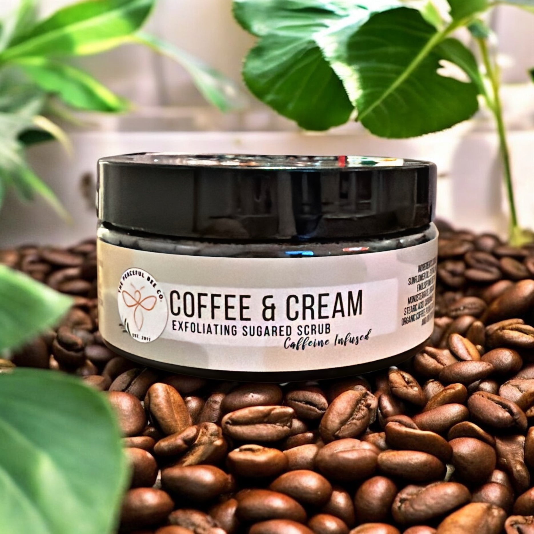 Coffee & Cream Caffeine Infused Sugared Scrub